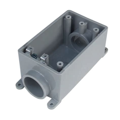 2 pipe junction box|outlet box with conduit.